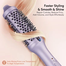 2-In-1 Heated Hair Curler & Straightener For Women, Professional Hair Styling Design, Temperature Control, 360° Rotation, Easy One-Click Operation, Damage-Free Hair Transformation - UK Plug(220-240V) - View 3