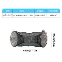 1pc Foldable Fish Trap Net, Crab Trap, Shrimp Trap, Fishing Gear, Portable Fishing Trap - Multicolor - View 12