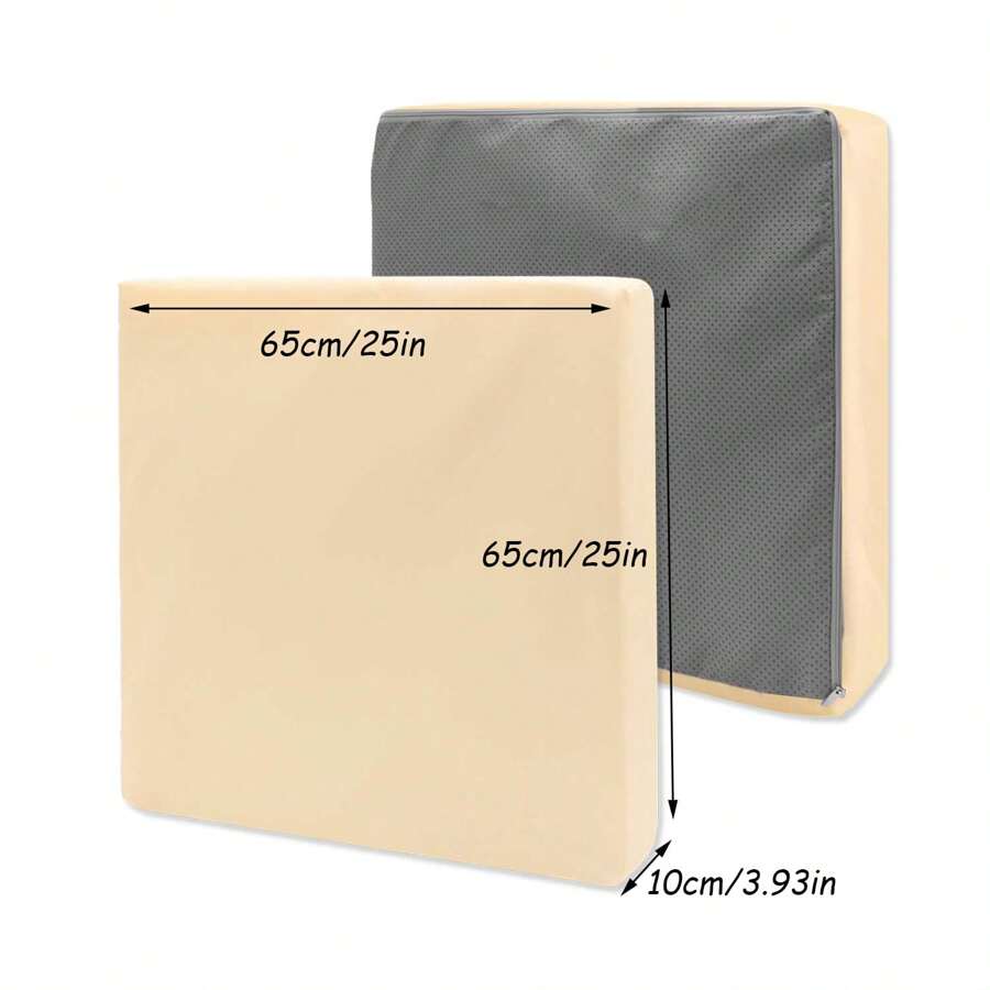 2Pcs Outdoor Sofa Cushion Covers, Waterproof Patio Couch Cushions