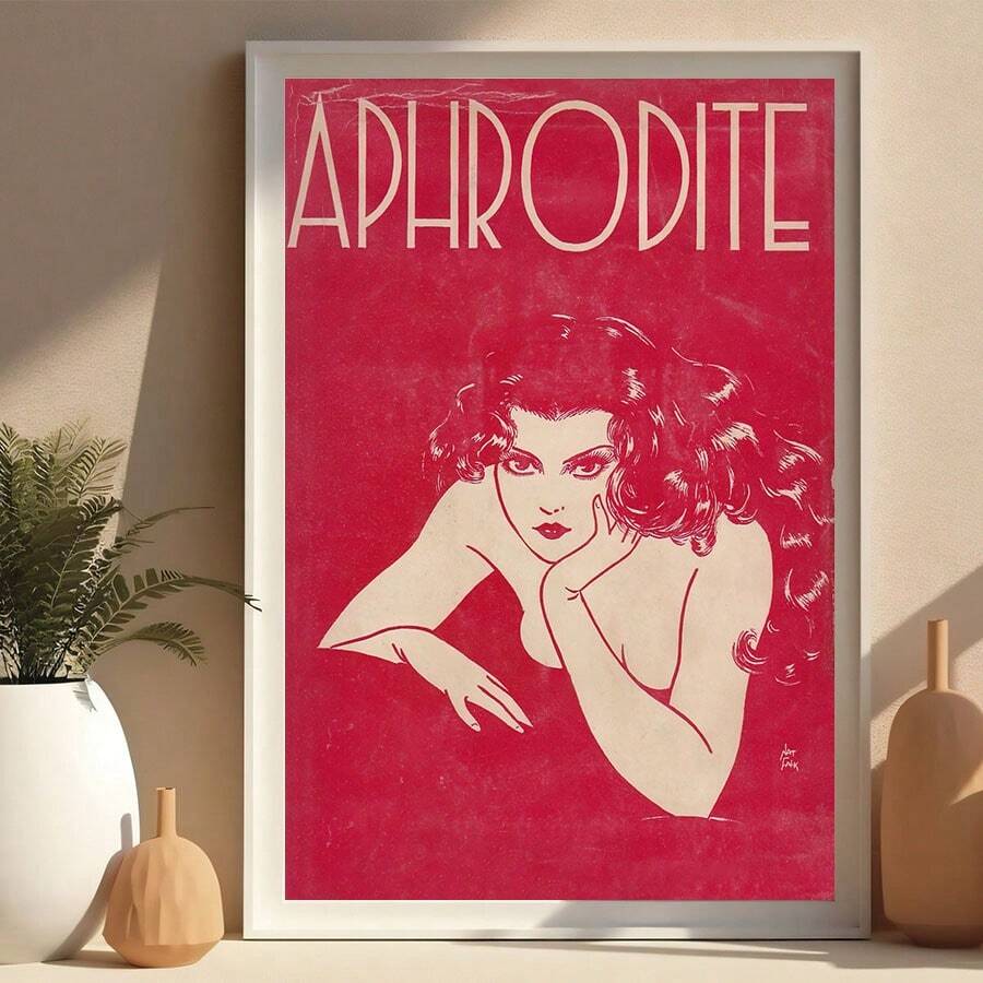 1 pieza/Set de Pósters y Impresiones de Arte Vintage Rojo Estético, Decoración de Apartamento de Moda, Lema Inspirador para Decoración del Hogar en Dormitorio Universitario, Sin Marco Incluido, Arte de Pared, Lienzo