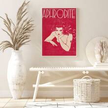 1 pieza/Set de Pósters y Impresiones de Arte Vintage Rojo Estético, Decoración de Apartamento de Moda, Lema Inspirador para Decoración del Hogar en Dormitorio Universitario, Sin Marco Incluido, Arte de Pared, Lienzo