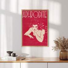 1 pieza/Set de Pósters y Impresiones de Arte Vintage Rojo Estético, Decoración de Apartamento de Moda, Lema Inspirador para Decoración del Hogar en Dormitorio Universitario, Sin Marco Incluido, Arte de Pared, Lienzo