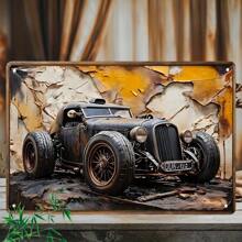 Biển thiếc kim loại hiệu ứng 3D cổ điển, Biển trang trí tường bằng sắt cho vườn, hiên, nhà nông trại, phòng khách, tường nghệ thuật, quán cà phê, hang động của đàn ông, quán bar, văn phòng, phòng, câu lạc bộ, tiệc - 19,99x29,97 cm - Nhiều màu - Xem 1