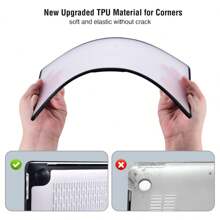 ARMORZONE Anti-Cracking And Anti-Fingerprint Hard Shell MacBook Case, TPU+PC, Compatible With MacBook Air And Pro
