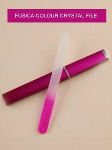 High Quality Crystal File Professional Grass Nail Polishing Files Set-Double Sides,Mini And Ergonomic Design For Easy Filing And Shaping-Includes Nail Block Buffer,Sanding Strip,And Rubbing Strip For Smooth Finish-Unscented And Portable In A Compact Case