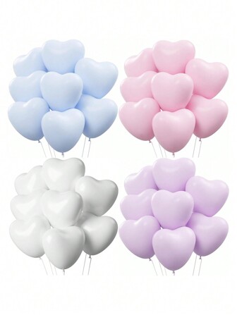 12 个/包白色心形乳胶气球，订婚背景装饰，生日派对气球，红气球，迷你老鼠生日，蝴蝶结气球