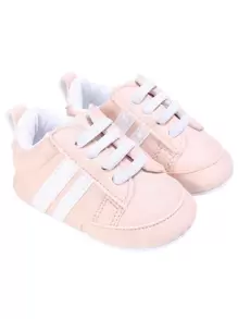 新生儿软底学步鞋，经典婴儿运动鞋 - 粉色 - 查看 2