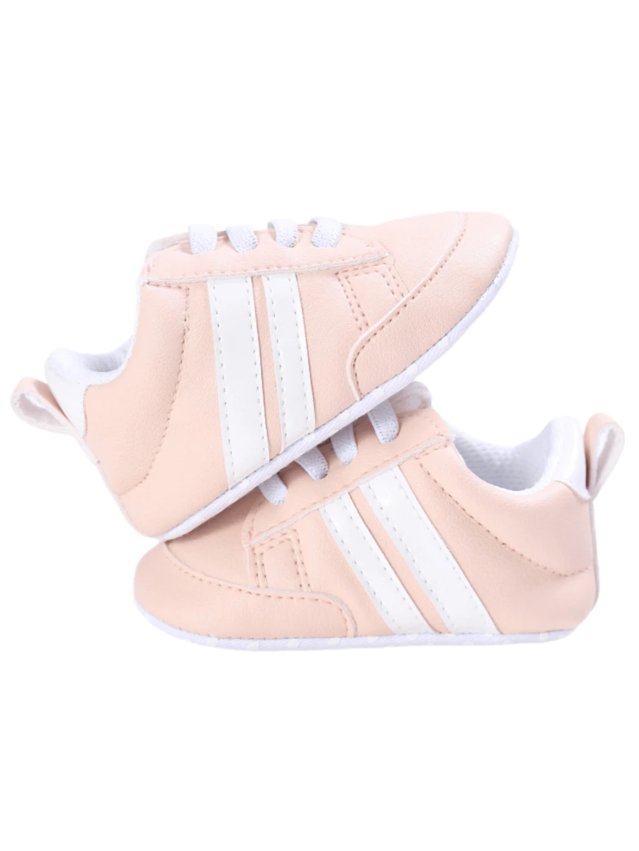 新生儿软底学步鞋，经典婴儿运动鞋 - 粉色 - 查看 1