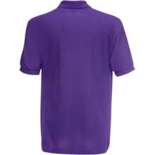 Fruit of the Loom Childrens/Kids Pique Short-Sleeved Polo Shirt (Purple) - Purple - View 2