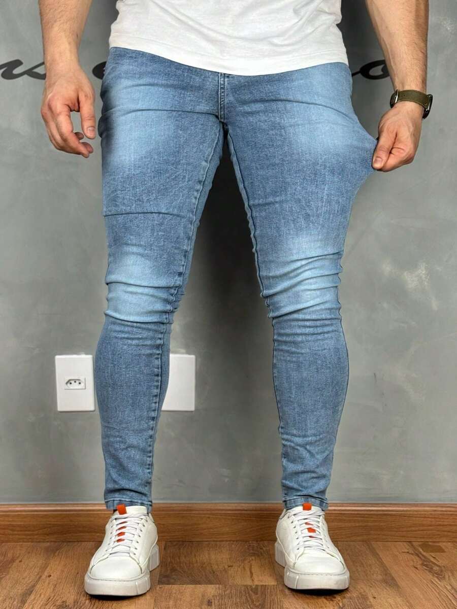 Premium Super Skinny Basic Jeans 01 - Flint Stone - View 1