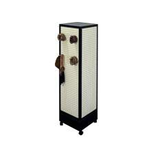 Four-Sided Rotating Pegboard Display Rack Made Of MDF And Aluminum Alloy For Crafts Display, Vendor Event Retail Display Rack, Jewelry, Earrings, Black Pegboard Display Rack, Four-Sided Rotating Earring Jewelry Display Rack Shelf For Keychain Crafts Display, Vendor Retail (Black, 56.5 "X 14.37 "X 14.37") - Black - View 8