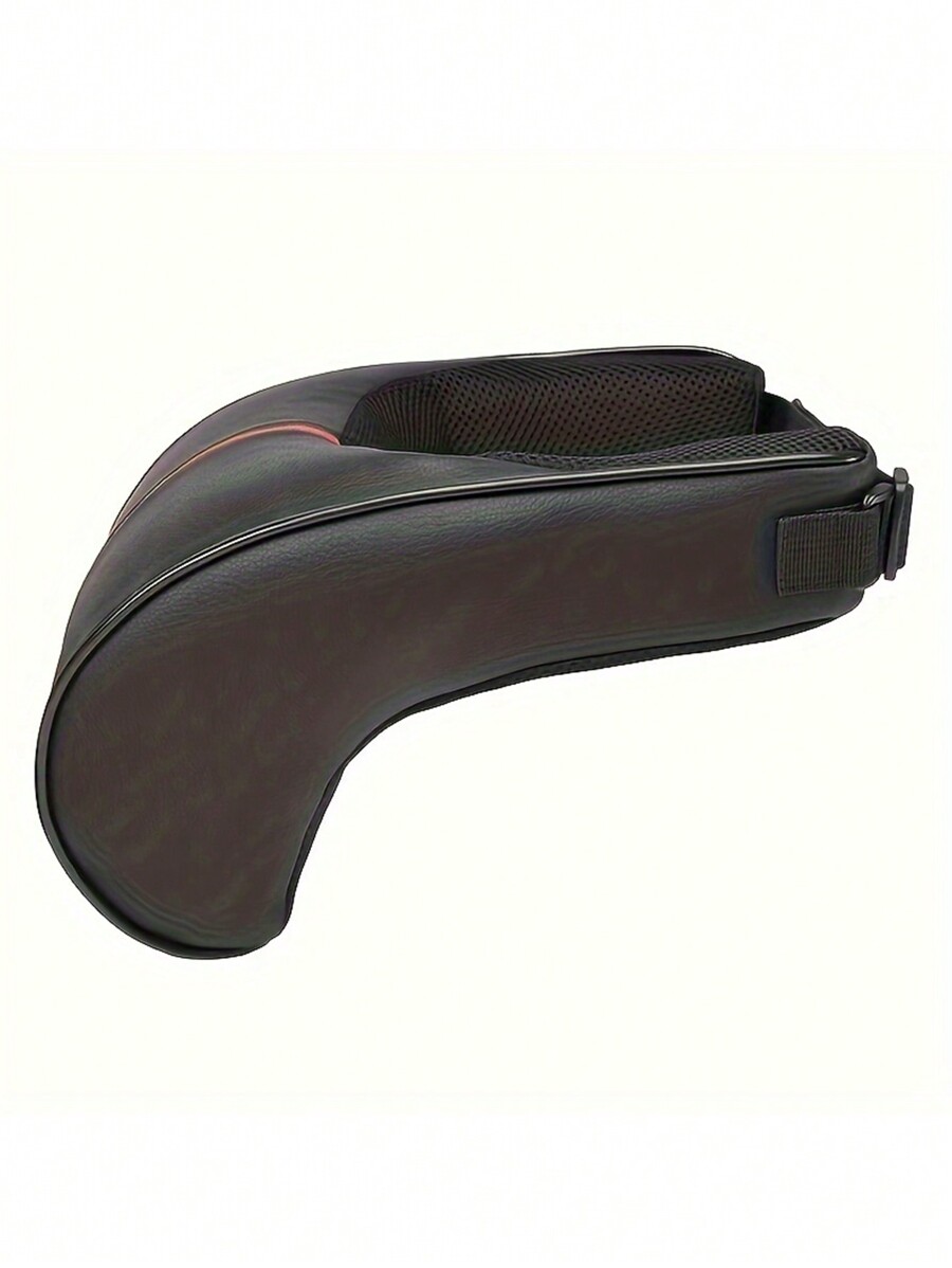 1pc PU Leather Car Seat Headrest, Ergonomic Neck Pillow, Comfortable