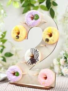 1pc Wooden Number 0-10 Donut Stand Column, Household Donut Rack, Party Donut Placement Stand, Birthday Party DIY Dessert Decor Prop, Paired With Age Numbers, Cake Stand Cake Decorations Cupcake Stand Cake Decor Cake Holder , Babe Shower Decor Home Decor Room Decor Wooden Food Tray, Wedding Decor Wedding Party Supplies Wedding Decorations Wedding Cake Stand, Christmas Decor, 2026 New Year Decor