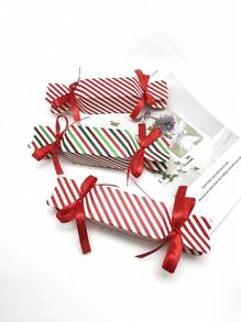 5/10/50pcs Christmas Red Striped Candy Favor Boxes Gift Boxes Party Supplies Wedding Decorations Christmas Decorations Christmas Decor Christmas Gifts Christmas Wrapping Paper  Christmas Party Supplies Christmas Gift Bags Christmas Bags Christmas Stickers