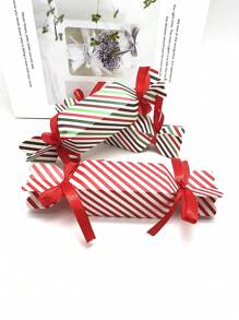 5/10/50pcs Christmas Red Striped Candy Favor Boxes Gift Boxes Party Supplies Wedding Decorations Christmas Decorations Christmas Decor Christmas Gifts Christmas Wrapping Paper  Christmas Party Supplies Christmas Gift Bags Christmas Bags Christmas Stickers