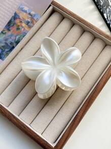 1 件/2 件/3 件大理石染色花卉，珍珠白复古优雅木兰发夹适合编织和盘发，适合日常佩戴、通勤、外出、晚餐、派对、度假、波西米亚风格发夹发夹发夹秋冬花朵发饰女士 - 彩色 - 查看 10