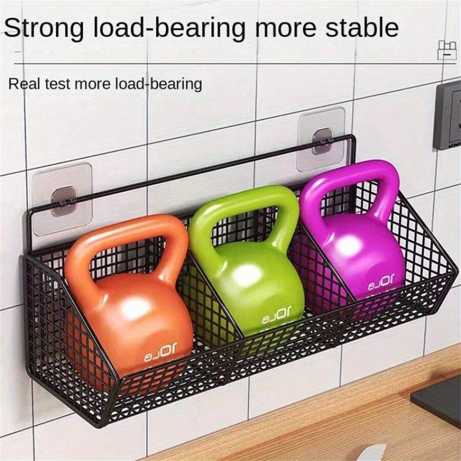 Modern Metal Hanging Baskets For Kitchen Storage Wall Mounted 2Tier