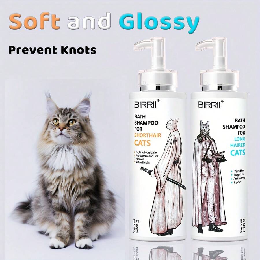 Professional Shampoo & Conditioner For Cats, 300ml 3In1 Deep