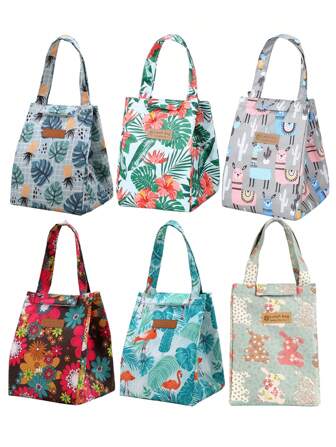 1 Piece,Cartoon Insulation Bento Bag,Handheld Lunch Box Bag,Outdoor Picnic Bags,Convenient And Portable Storage Method,Suitable For Students,Office Workers And Travelers Lunch Bag Lunchbox Lunch Bag Women School Teacher Camping Cooler Bag Classroom Cool BagInsulatedWomanFor Women LadiesSchool Supplies Stuff Accessories Bag For School School Accessories School Stuff