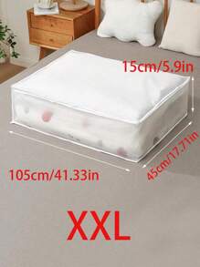 1 Piece /2 Pieces Optional Of EVA Visible Clothes And Quilt Storage Box, Drawer-Type Organization Bag, Dust-Proof And Moisture-Proof Luggage Bag, Three Specifications: S/M/L Dress Pants Shoes Jeans Boots Skirtbedroom,Organizer,Organiser,Home Storage,White T Shirt Women,Black Pants Women,Ladies Winter Clothes,Dress,Winter Clothes For Ladies,Elegant Woman Dresses,White Shirt For Ladies,Long Sleeve,White Jumpsuit For Women,Spring Dresses For Women,Spring Outfits For Women,Spring,Spring Clothes,Minimalist,Summer Tops - White - View 9