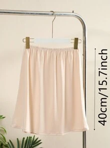 3 pièces/1 pièce, intérieur pour femmes, antistatique et anti-reflet, couleur unie, plusieurs tailles, bord plat, style dentelle, doublure, mi-corps, jupon, jupe taille, ceinture taille été, école automne, automne, Halloween