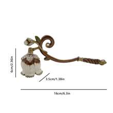 1 pieza Apagavelas elegante con mango largo, accesorio de metal para velas, apagador de llama del pabilo, decoración del hogar, regalo