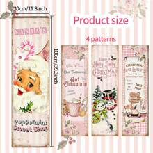 1 Bộ trang trí Giáng sinh cổ điển (11,8 X39,3 inch), Trang trí Giáng sinh màu hồng Biển báo hiên nhà Holy Night Bộ nghệ thuật biểu ngữ Đạo cụ chụp ảnh Giáng sinh Phông nền Treo tường Biển báo áp phích Trong nhà Ngoài trời Trang trí nhà để xe Mùa đông Giáng sinh Năm mới Đồ dùng tiệc ngày lễ, Halloween, Trang trí Halloween - Nhiều màu - Xem 6