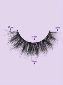 MAGEFY 7Pairs Of Natural Cross Full False Eyelashes,Thick Curling Fluffy Eyelashes Cat Eye Eyelashes 3D Natural False Lashes Fluffy Soft Cross Lashes Manga Lashes Wispy Eyelash Makeup For Party Use Manga Eyelashes, Travel Essentials Realistic Eyelash Full Strip Lashes Lasting - 黑色 - 查看 3
