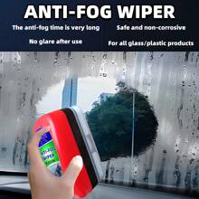 Limpiaparabrisas antivaho con aplicador de esponja, de fácil aplicación, almacenamiento conveniente y diseño portátil para el automóvil - Evita el empañamiento en ventanas, espejos, gafas y cascos del automóvil - Mejora la visibilidad y claridad durante la conducción para una experiencia talla grande segura - 120ml/4oz