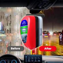 Limpiaparabrisas antivaho con aplicador de esponja, de fácil aplicación, almacenamiento conveniente y diseño portátil para el automóvil - Evita el empañamiento en ventanas, espejos, gafas y cascos del automóvil - Mejora la visibilidad y claridad durante la conducción para una experiencia talla grande segura - 120ml/4oz
