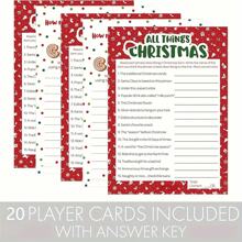 1 Set Of 20 Christmas Party Games - Paper Based Trivia And Word Puzzle Games - Multicolor - View 2