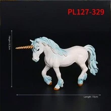 6 件/1 件全新神话飞马独角兽动物模型玩具，彩虹马奇幻生物雕像 PVC 雕像，女孩礼物，儿童益智认知玩具，书桌装饰 - 彩色 - 查看 13