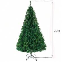 Árbol de Navidad de 5.5 pies (1.67 m) con 850 ramas - Verde - Ver 2