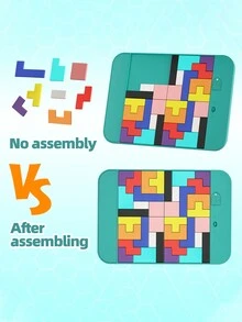 Bảng vẽ đa năng 3 trong 1, xóa một lần nhấp, chữ viết tay nhiều màu, có trò chơi xếp hình, bộ đồ chơi giáo dục luyện tập kết hợp từ tiếng Anh, bảng vẽ Graffiti có thể xóa được, thích hợp cho trẻ em trên 3 tuổi, quà tặng Giáng sinh và sinh nhật - Nhiều màu - Xem 6