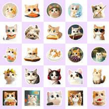 50 miếng dán hình mèo, gói dán hình động vật dễ thương cho bình nước, máy tính xách tay, hành lý, điện thoại di động, mũ nồi cứng, sổ lưu niệm, trang trí xe hơi, nhãn dán đáng yêu số lượng lớn cho thanh thiếu niên, người lớn - Nhiều màu - Xem 4