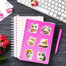 50 miếng dán hình mèo, gói dán hình động vật dễ thương cho bình nước, máy tính xách tay, hành lý, điện thoại di động, mũ nồi cứng, sổ lưu niệm, trang trí xe hơi, nhãn dán đáng yêu số lượng lớn cho thanh thiếu niên, người lớn - Nhiều màu - Xem 8