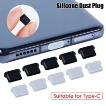 25Pcs Silicone Anti-Dust Plugs For Type-C Mobile Phone Charging Ports - Durable Protective Covers For Type-C And  16 15, Universal Charging Port Covers, Sand And Lint Protection - Multicolor - View 2