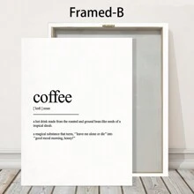 1pc, Coffee Wall Art, Autumn Decoration, Minimalist Poster Canvas Printing, For Restaurant Bedroom And Living Room Decoration Painting 20*28 Inch, Unframed