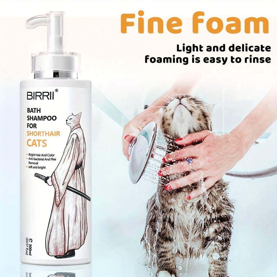 Professional Shampoo & Conditioner For Cats, 300ml 3In1 Deep