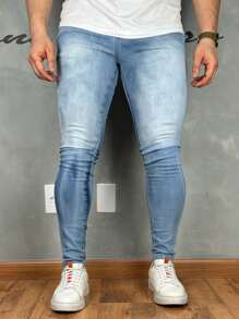 Premium Super Skinny Basic Jeans 01 - Aquarius Blue - View 1