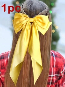 9 件/1 件超大缎带蝴蝶结，丝带尾巴巨型蝴蝶结发夹，适合女士和女孩，适合所有场合爪夹发夹发夹 - 彩色 - 查看 15