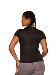 Kit 5 Babylook Dry Fit Women's T-Shirt Slim Fit Sports Fitness Plain Basic Workout Women's Basic Plain Gym Fitness UV Sun Protection - 彩色 - 查看 5