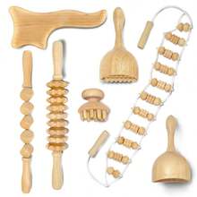 Wood Therapy Massage Tools Wooden Massager Body Sculpting Tools Maderoterapia Kit Wood Therapy Tools For Muscle Pain Relief Body Shaping