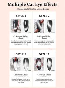 annies 12克白色月光玻璃珠猫眼磁性凝胶指甲油闪亮UV半永久指甲油DIY女士美甲沙龙礼物