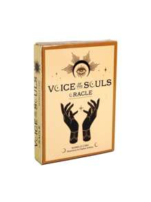 1 套 44 张灵魂之声神谕卡、塔罗牌游戏塔罗牌复古、锅塔罗牌、正念卡 - 芥末黃 - 查看 3