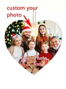 Personalisierte Dekoration 2024 Benutzerdefinierter Bild Text Ornament Benutzerdefinierte Baumdekorationen Souvenir Geschenke für Familie Paare Baum Haus Dekoration Geburtstag Abschluss, Multifunktional, Einstellbar, langanhaltend, Wasserfest, Schimmelresistent, Ornamental, Exquisit, Niedlich, Hochwertig, Modern, Farbig, Benutzerdefiniert, Personalisiert, Einzigartig, Ideale Geschenke für ihn, Ideale Geschenke für sie, Freund, Freundin, Vater, Mutter, Familie, Freunde, Sohn, Tochter, Schüler, Büro, Teestube, Schule, Zuhause