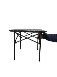 Folding Camping Table Barbecue Camp 53x50cm - màu đen - Xem 3