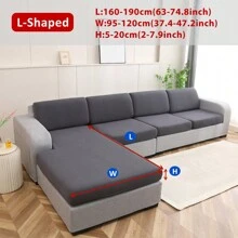 1pc Solid Color High Elasticity Removable Machine Washable Anti-Spill Sofa Cushion Cover Suitable For Living Room Polyester Sofa Cushion Cover Backrest Cover