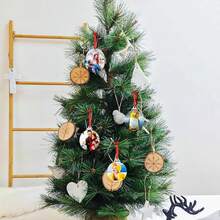 1 件定制个性化照片印刷双面铝制圣诞饰品圣诞树挂饰纪念品圣诞树装饰品派对、订婚、婚礼、家庭、朋友 - 銀色 - 查看 3