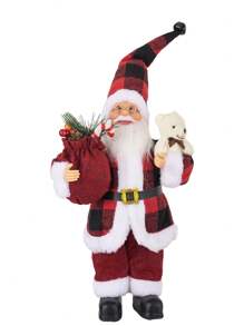 1pc Festive 12-Inch Classic Santa Claus Statue: Golden And Silver White Christmas Decorations For Home, Kitchen, Hotel, And Office Desks - Suitable For Christmas, New Year, And General Holiday Decorations,Christmas - Multicolor - View 19